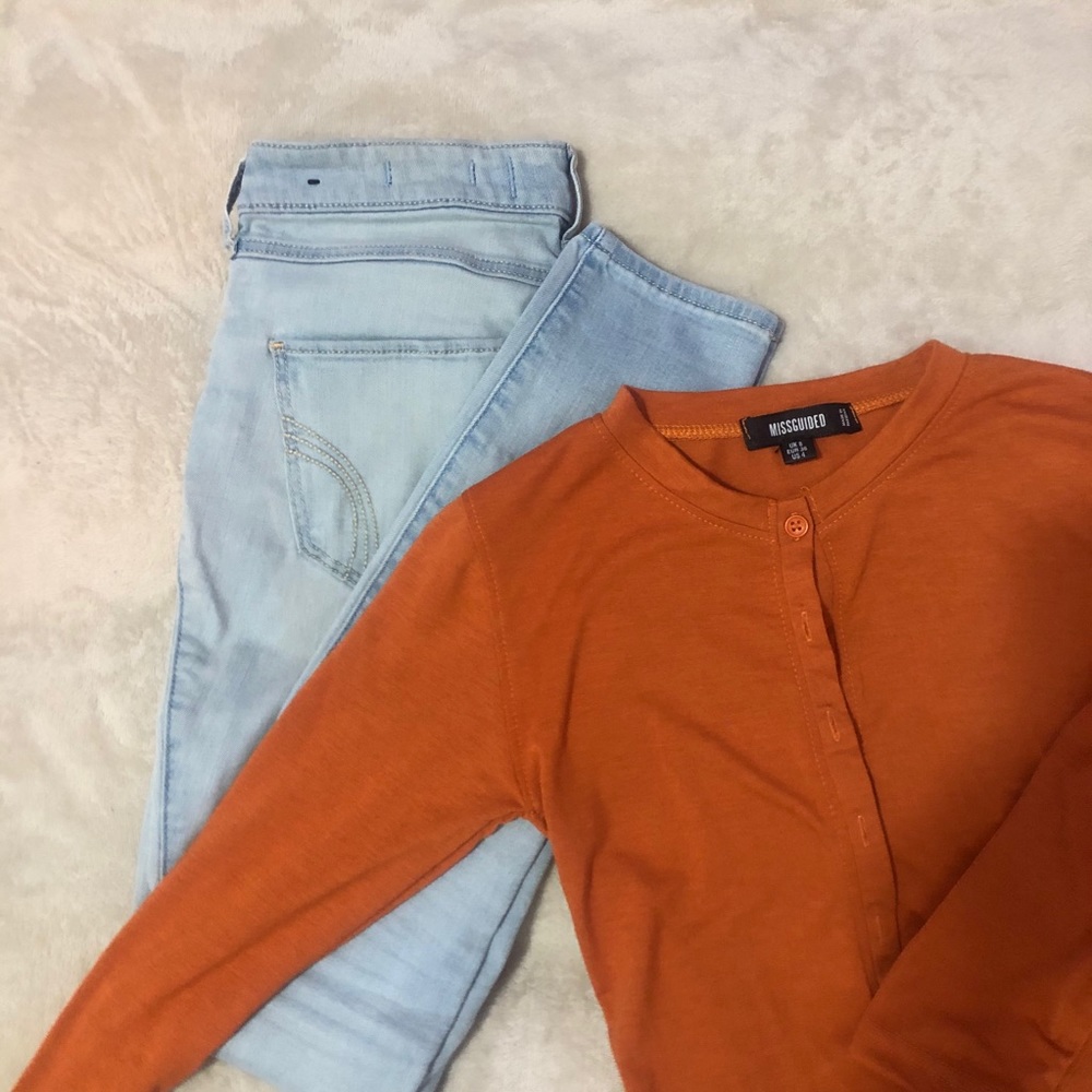 Light wash jeans
